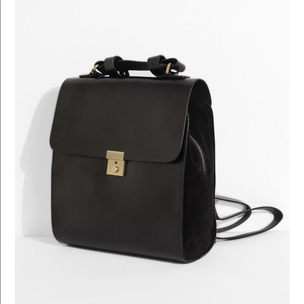Kelsi Dagger Assembly Black Leather Backpack